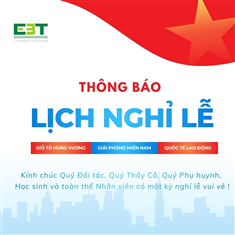 THÔNG BÁO NGHỈ LỄ
